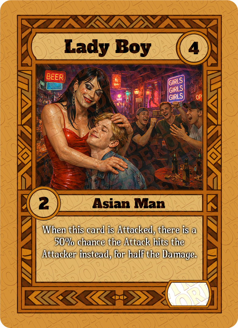 Lady Boy card art