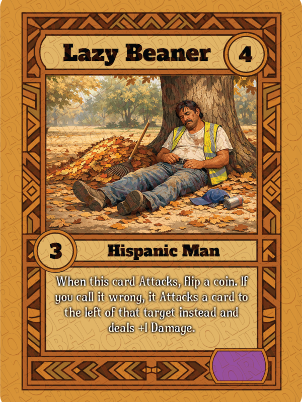 Lazy Beaner card art