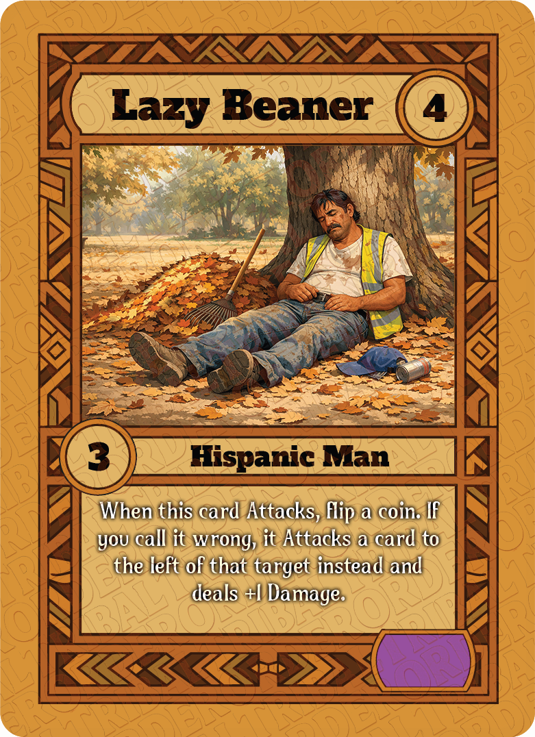 Lazy Beaner card art