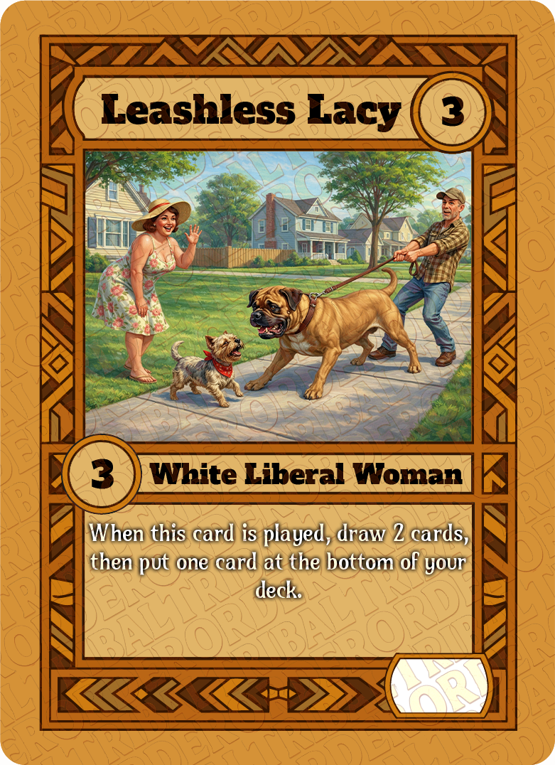 Leashless Lacy card art