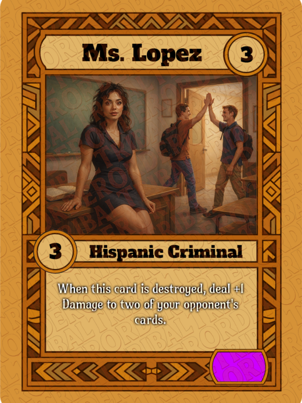 Ms. Lopez card art