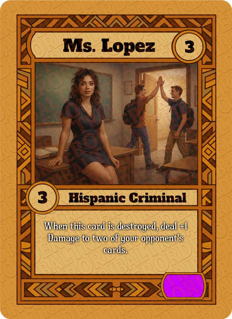 Ms. Lopez card art