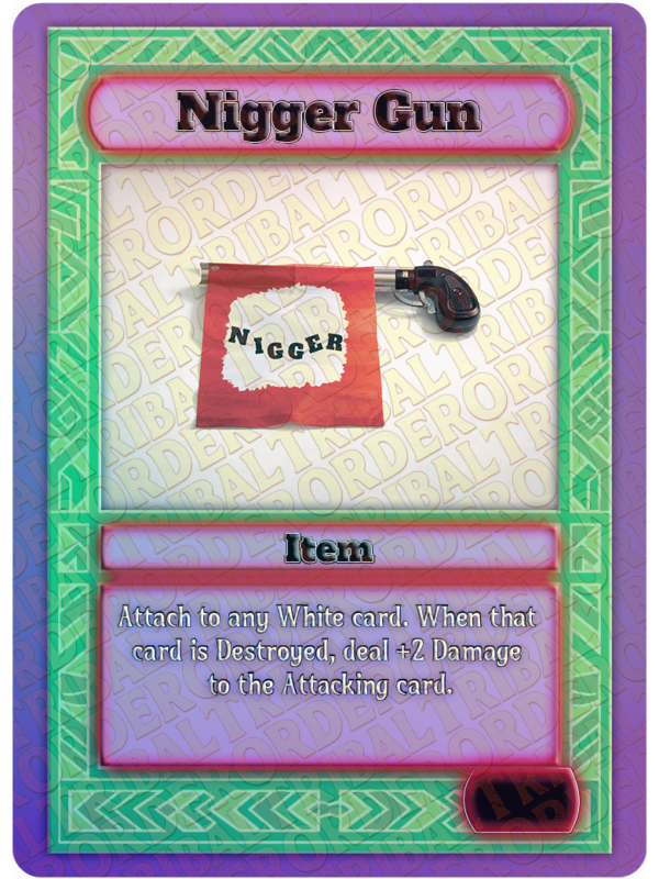 Nigger Gun card art