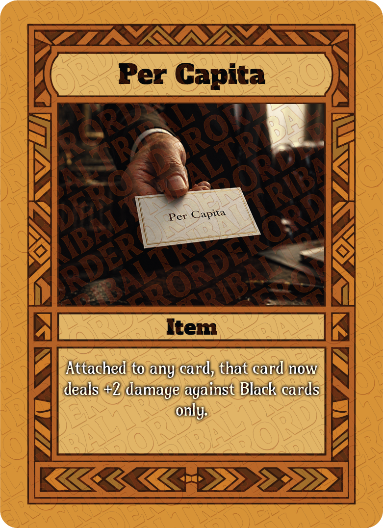 Per Capita card art