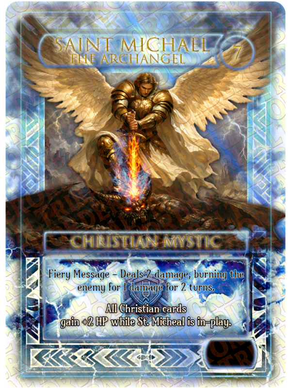 Saint Michael the Archangel card art