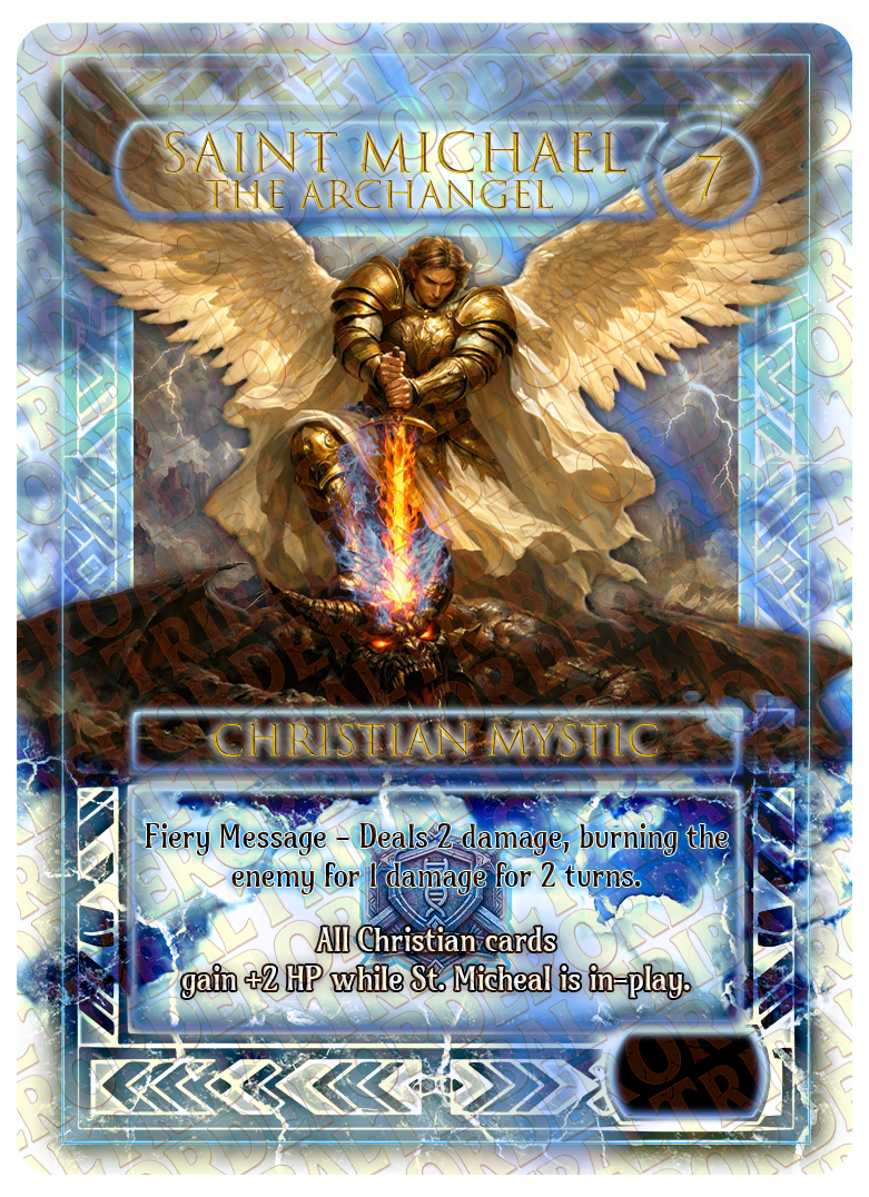 Saint Michael the Archangel card art