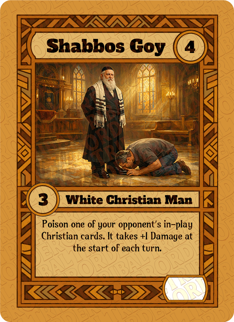 Shabbos Goy card art