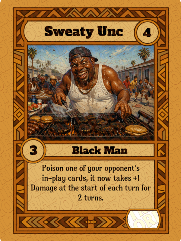 Sweaty Unc card art