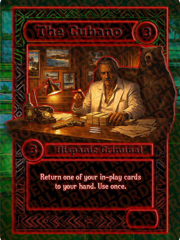The Cubano card art