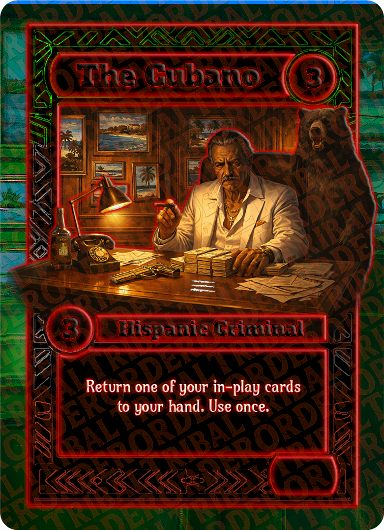 The Cubano card art