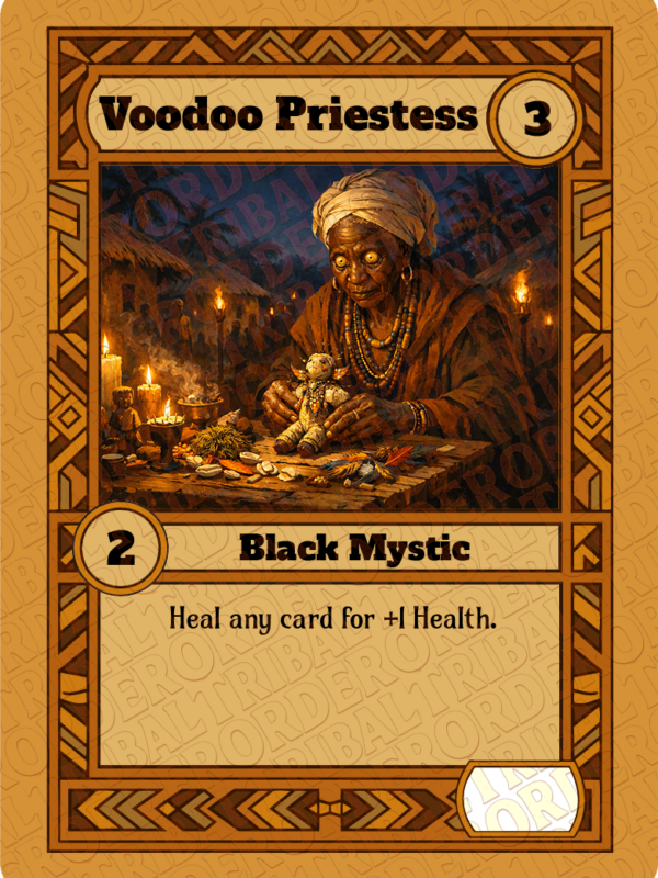 Voodoo Priestess card art