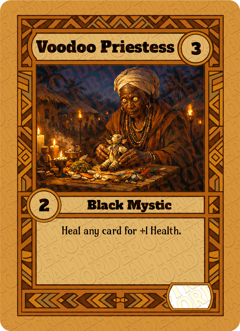 Voodoo Priestess card art