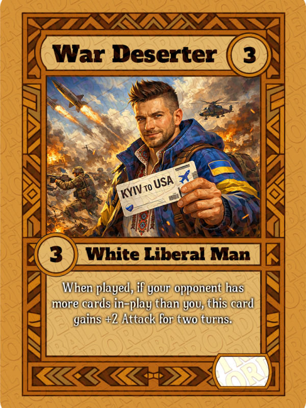 War Deserter card art