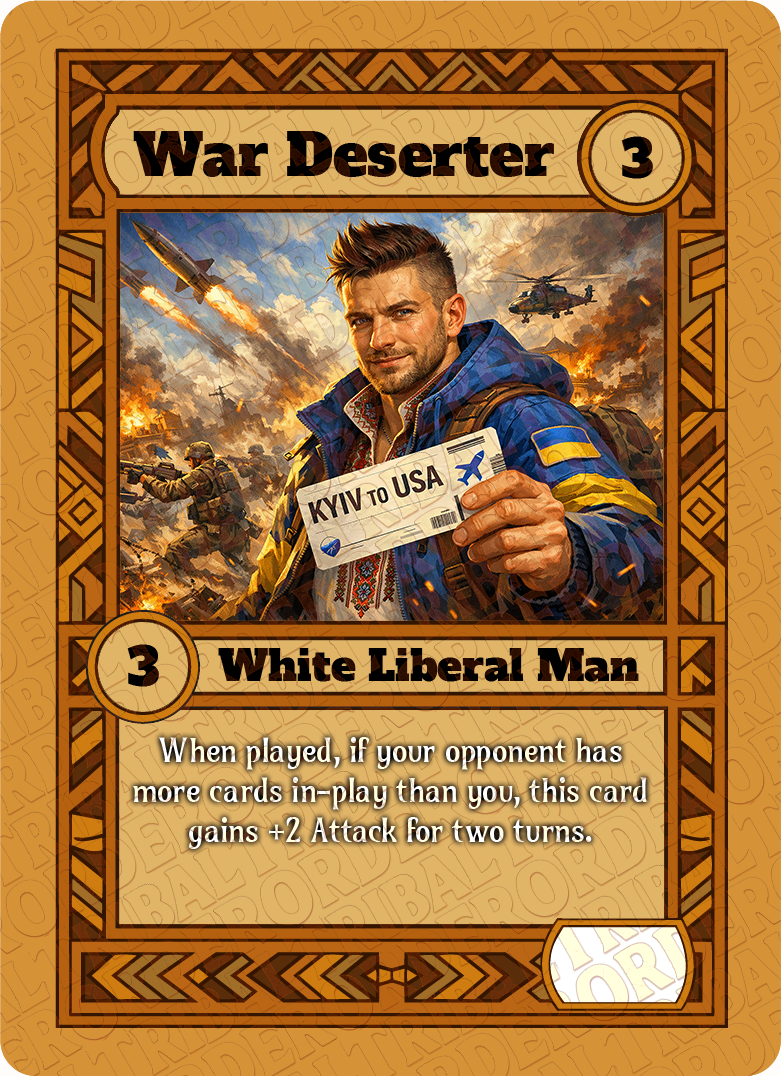 War Deserter card art