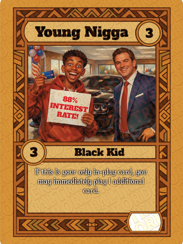Young Nigga card art