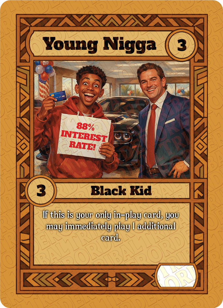 Young Nigga card art
