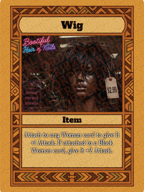 Wig card art