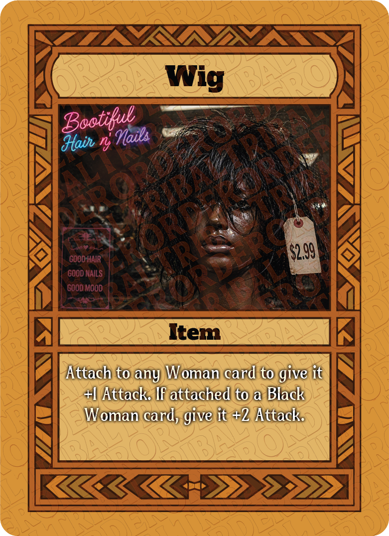 Wig card art
