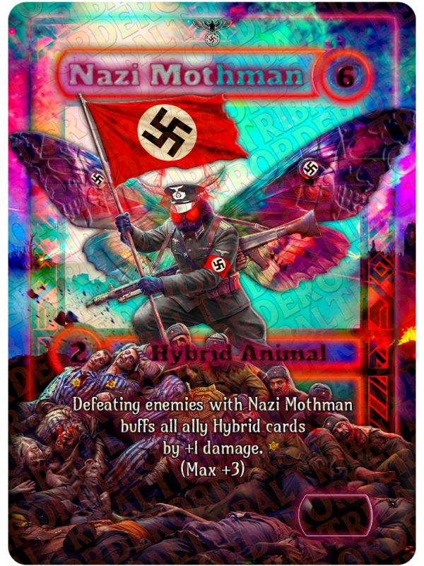 Nazi Mothman card art