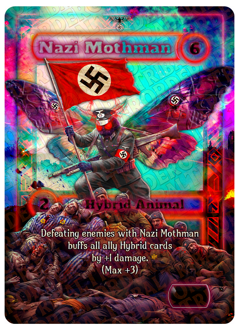 Nazi Mothman card art